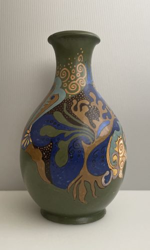 vaas plateel Arnhemse Fayencefabriek art nouveau Réverie 185A art deco (5)